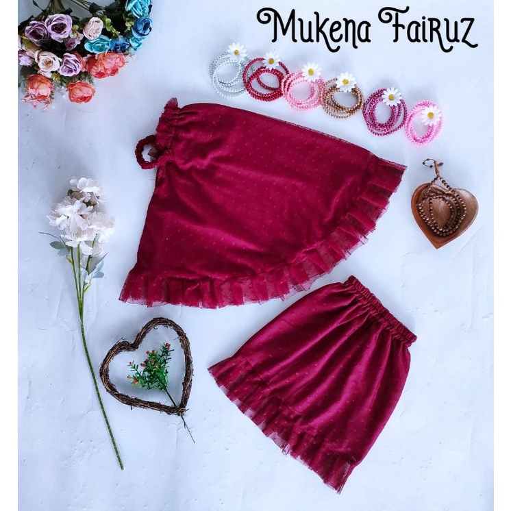 Mukena FAIRUZ/ MUKENA CHILDREN MUKENA NEWBORN/ MUKENA BABY/ MUKENA MOMKID