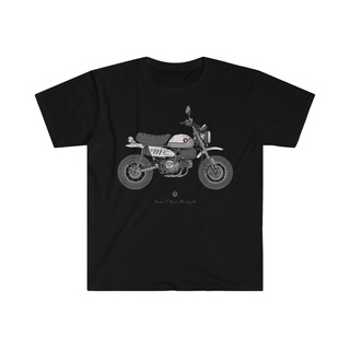 ใหม่ เสื้อยืด พิมพ์ลาย Honda Monkey 125 สีเทา แฟชั่นสําหรับผู้ชาย