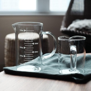 แก้วกาแฟถ้วยตวงเบเกอรี่ถ้วยตวงแก้วกาแฟ Borosilicate สเกล