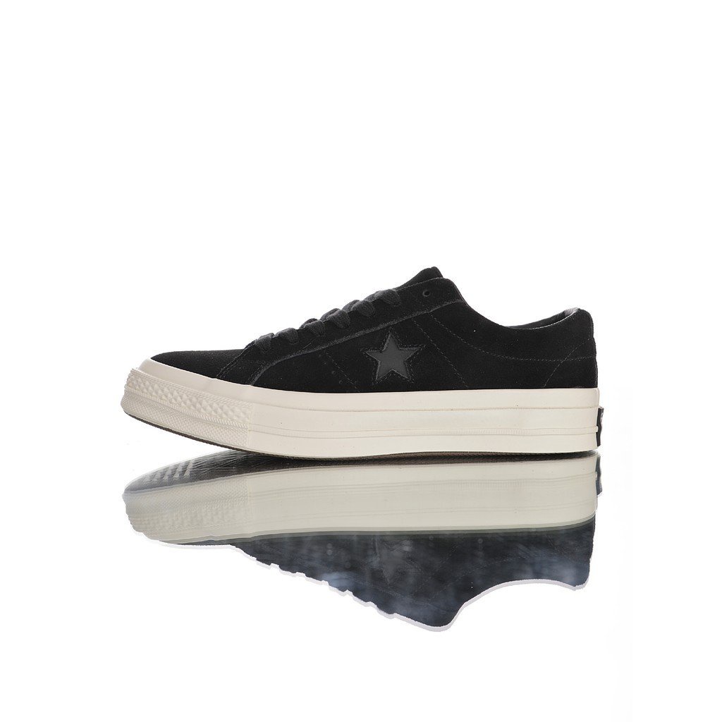 Ready stock Converse One Star Suede OX"Black/Reflective"20206332