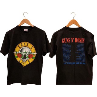 🔥 เสื้อ GUN N ROSES ส่งฟรี🔺 สีสกรีนสด ฮิตมาก พร้อมส่ง 🔥