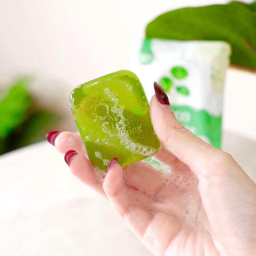 ☘️Cica soap☘️The Charming Garden cica Soap สบู่ใบบัวบก ลดสิว 50 กรัม