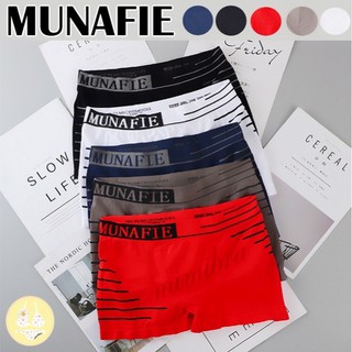 กางเกงในชาย [MU Free size 26-42” นิ้ว NoBag #1ในไทย] ร้านไทย Boxer Fashionญี่ปุ่น ผ้าผสมspendex บ็อกเซอร์ MEN Underwear