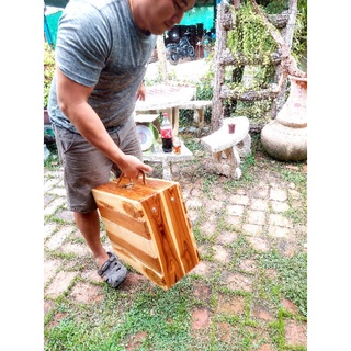 เก้าอี่สนามSet of 1Table 2Chairs.Teak wood ไม้สัก