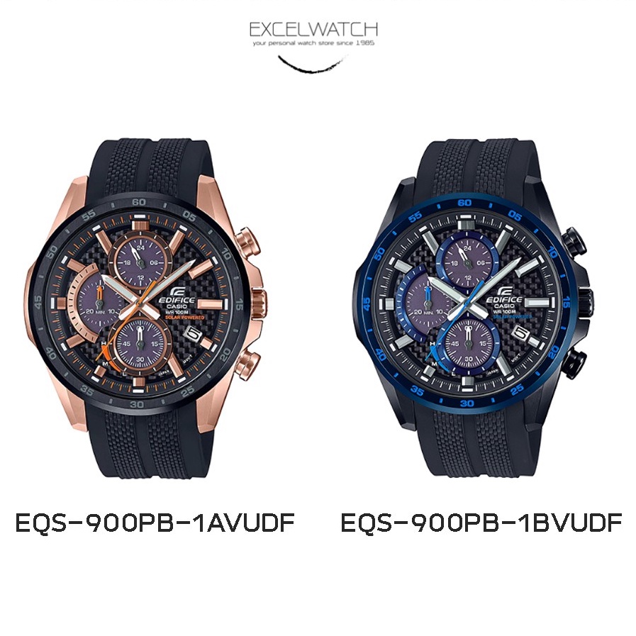 CASIO Edifice รุ่น EQS-900PB-1AVUDF/ EQS-900PB-1BVUDF ประกัน cmg 1 ปี ร้าน Excel-watch