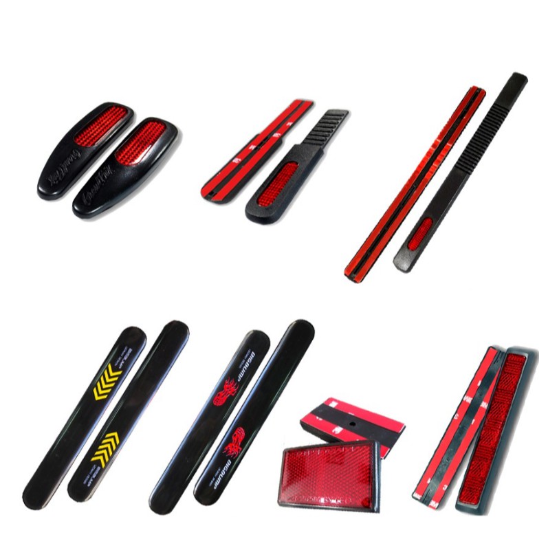 LEOMAX ยางกันกระแทกรถยนต์ ยางกันกระแทก ขอบประตูรถยนต์ พร้อมทับทิมสะท้อนแสง