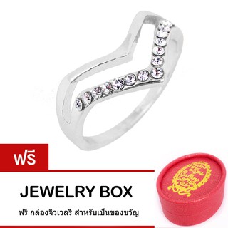 Tips Gallery แหวน แห่ง ชัยชนะ  ประดับ ออสเตรียคริสตัล รุ่น Le Victory ring Design TRS049