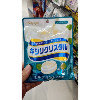 ecook ญี่ปุ่น ลูกอม คบเคี้ยว รสนม และมินท์ dk kasugai seika mintpact kyllcrytal milk candy 33g