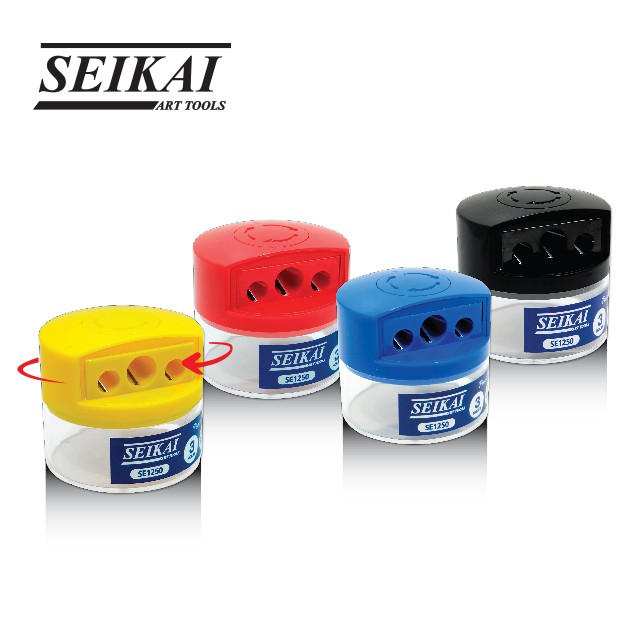SEIKAI กบเหลาสี 3 รู (SHARPENER) 1 ตัว ราคา ถูกที่สุด ดีลบีเคเค