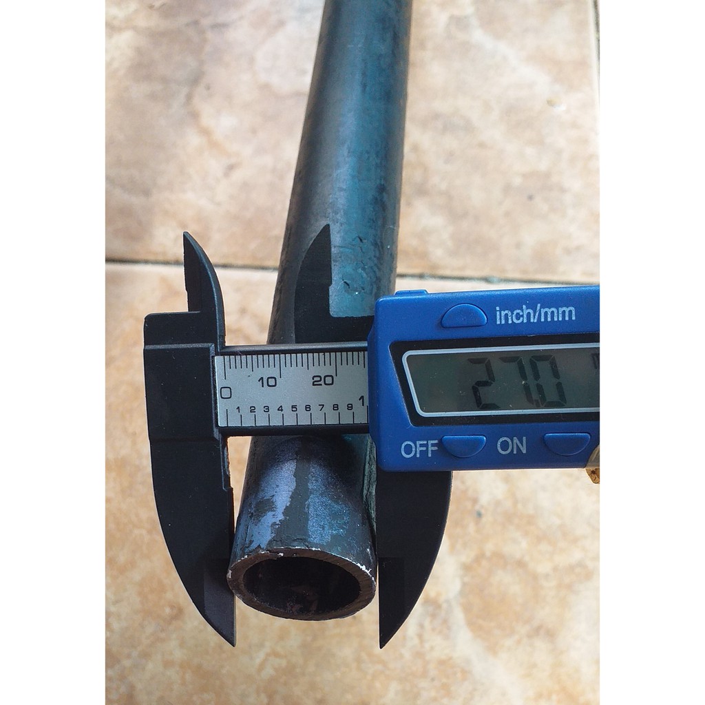 ท่่อเหล็กไม่มีตะเข็บ OD 26.7mm. ID 21mm (7/8″) เหล็กแป๊ป API ไม่มีตะเข็บเหล็กแข็ง ขนาดรูใน ID 21 mm บูส แกนเพลา ราคา ถูกที่สุด ดีลบีเคเค
