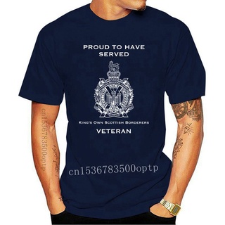 [COD]ขายดี เสื้อยืดลําลอง แขนสั้น พิมพ์ลาย Kings Own Scottish Borders Premium Veteran 034 Tee POdakf22LKinnk62 สไตล์ฮารา