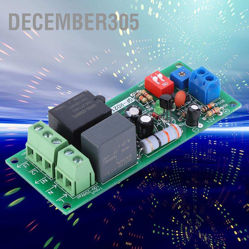 December305 100-220V AC Delay Off Time Relay Module Timer Switch Board 0-300min