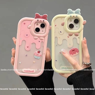 เคสโทรศัพท์มือถือ แบบนิ่ม ลายการ์ตูนสตรอเบอร์รี่ และเค้ก สําหรับ iPhone 14 13 12 11 Pro Max Xs Max Xr X 7 8 6 6s Plus