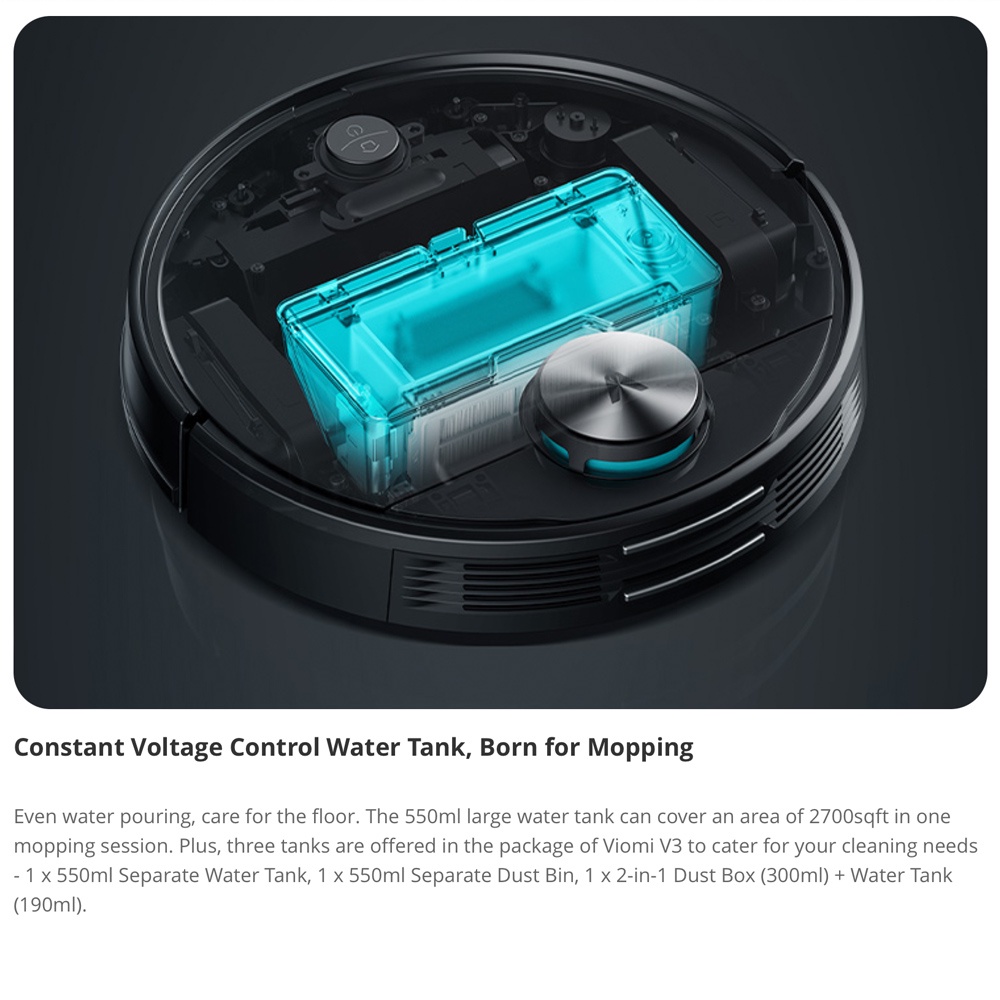 Viomi Robot Vacuum Cleaner V3 (Global Version) หุ่นยนต์ดูดฝุ่น LDS