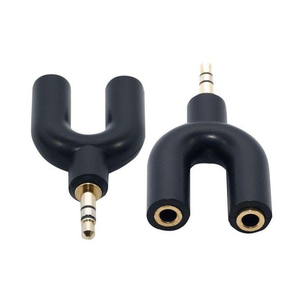 Splitter Audio Converter Smule Youtuber Shape U 3.5 mm