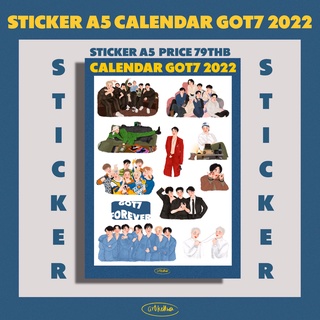 Artkellwa Sticker A5  diecut Calendar GOT7 Fanart 2022