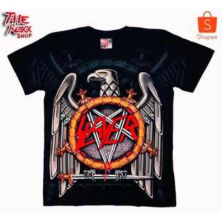 เสื้อยืดคอกลมเสื้อวง Slayer OVP สกรีนดิสชาร์ด D-48 เสื้อวงดนตรี เสื้อวงร็อค เสื้อลายเต็มตัว ไม่ร้อน รีบทับได้S-3XL