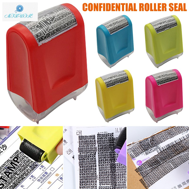 Guard Your ID Roller Security Stamp SelfInking Stamp Messy Code Privacy Office##