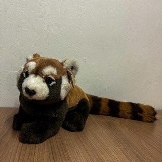 ตุ๊กตาแพนด้าแดงท่านั่ง ตุ๊กตา แพนด้าแดง Red panda  LESSER PANDA , RED PANDA,  Red panda plush toy ตุ๊กตาสัตว์เหมือน