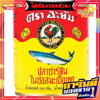 อะยัมปลาซาร์ดีนในซอสมะเขือเทศฝาดึง 230กรัม Ayam Sardines in Tomato Sauce 230g.