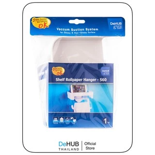 DEHUB ที่แขวนกระดาษทิชชู่ ที่ใส่กระดาษทิชชู่ในห้องน้ำ พร้อมถาดวางของ ไม่ต้องเจาะรู ย้ายที่ติดได้ shelf rollpaper