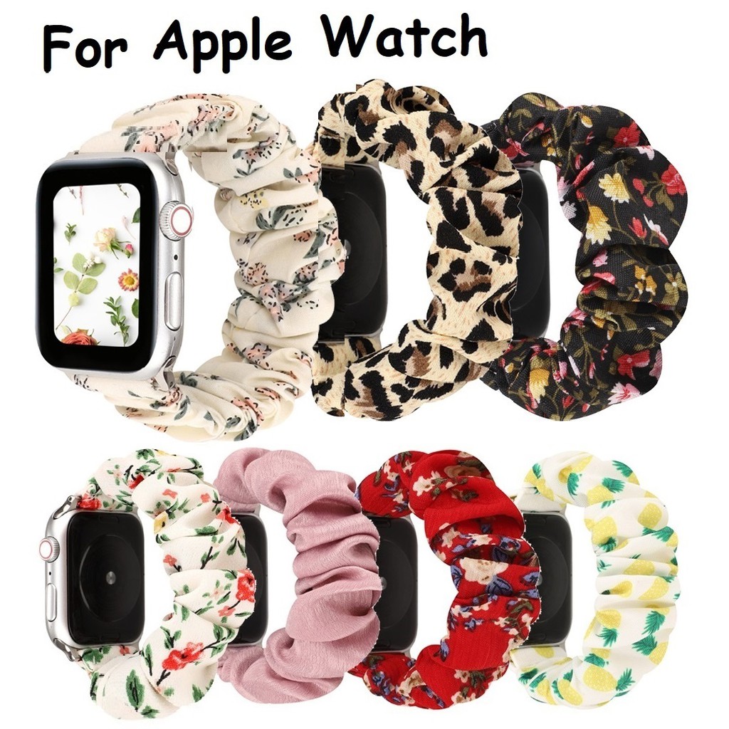 สายนาฬิกา Apple Watch 7/6/5/4/3,Apple Watch SE Straps สาย Elastic Strap iWatch 41mm 45mm 38mm 40mm 42mm 44mm Bracelet Belt Women Watchband สาย applewatch 7