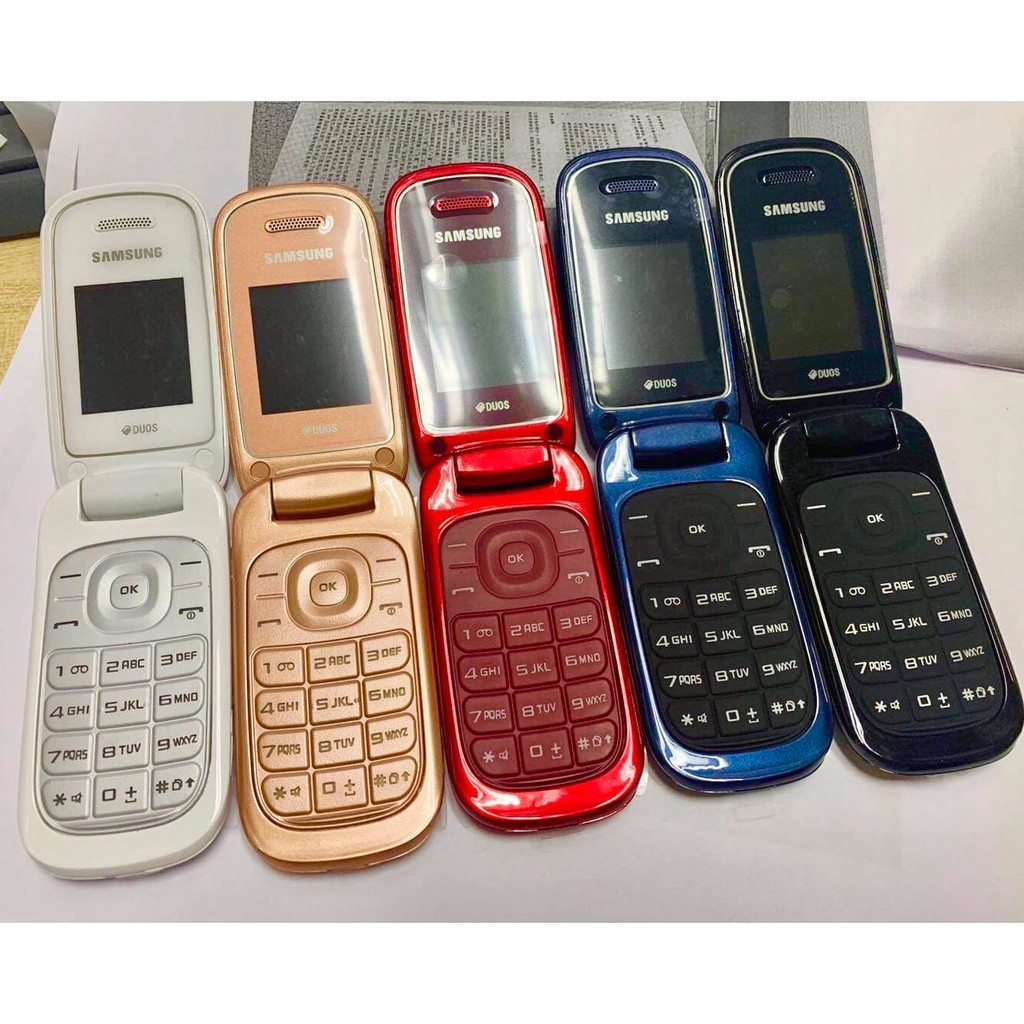 โทรศัพท์มือถือซัมซุง SAMSUNG GT-E1272 ใหม่ (สีทอง) มือถือฝาพับ ใช้ได้ 2 ซิม ทุกเครื่อข่าย AIS TRUE  DTAC MY 3G/4G ปุ่มกด