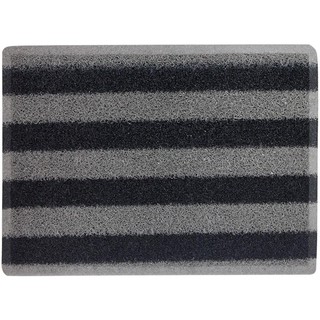 Exterior carpet DOOR MAT HOME LIVING STYLE CMDB11S 45X60CM GRAY/BLACK Carpet Home &amp; Furniture พรมภายนอก พรมเช็ดเท้าดักฝุ