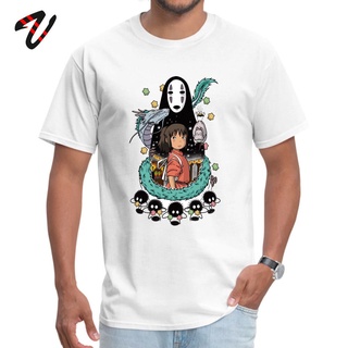 เสื้อยืด พิมพ์ลายการ์ตูนมังกร Spirited Away สไตล์ญี่ปุ่น สําหรับผู้ชาย