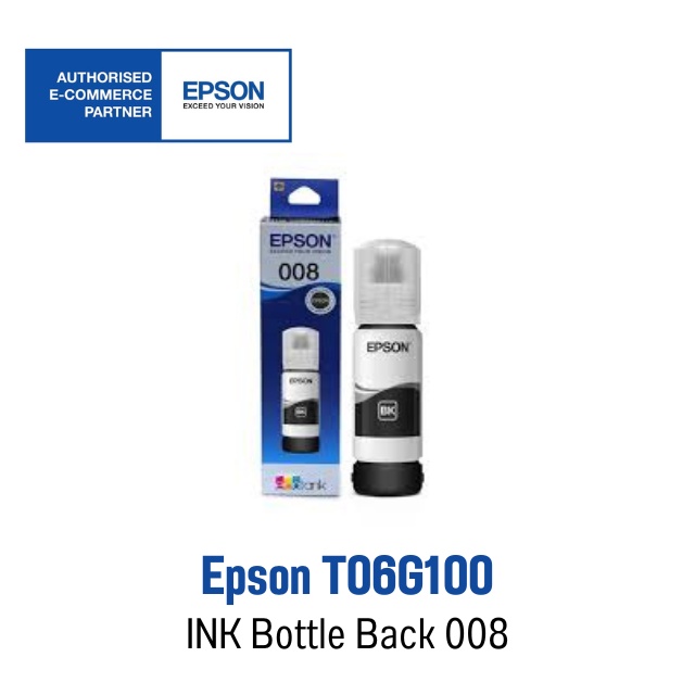Epson 008 BK 🌟 Original Ink Bottle 🌟 หมึกอิงค์เจ็ทแท้ ⬛