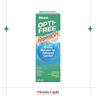 น้ำยาแช่คอนแทคเลนส์ OPTI FREE ออพติ-ฟรี รีเพลนิช 300 มล.