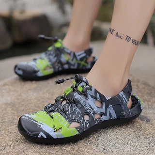 พร้อมส่ง รองเท้าแตะลําลอง สําหรับผู้ชาย เหมาะกับการเล่นกีฬา ตกปลา