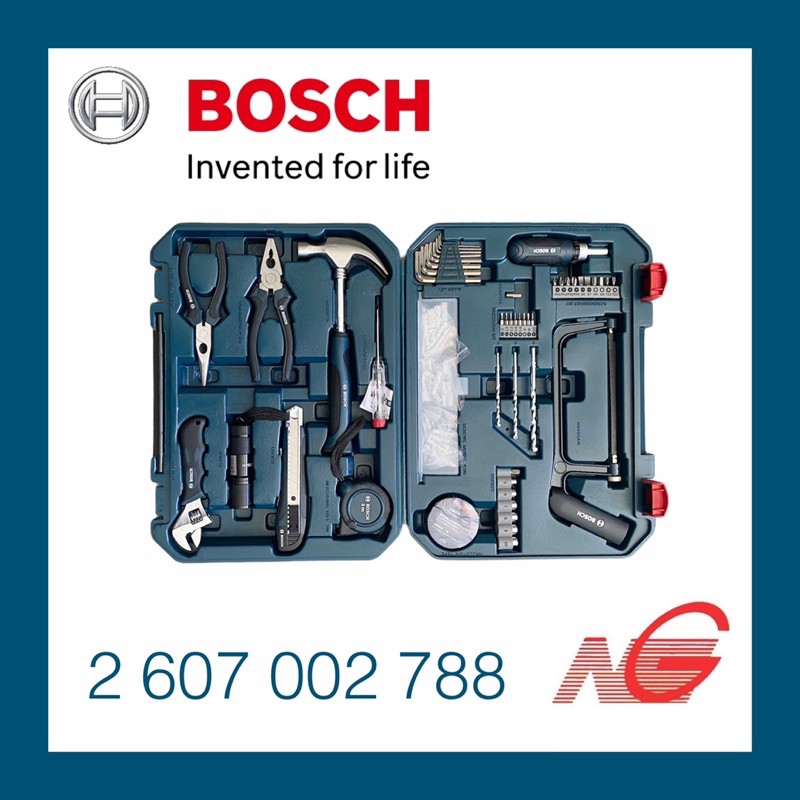 ชุดเครื่องมือช่างอเนกประสงค์ BOSCH 108 ชิ้น รหัสสินค้า 2607002788 108pcs Multi-function Household Set