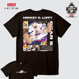 เสื้อยืด ลายการ์ตูนอนิเมะ One Piece MONKEY D LUFFY NIKA GEAR 5 FIFTH V2 - Karimake