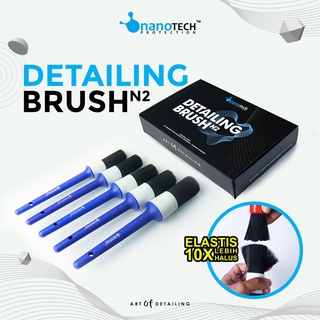 Kuas Detailing - DETAILING BRUSH N2 - nanoTECH PROTECTION - Sikat Detailing - Kuas Pembersih Mesin - Kuas Pembersih Interior - Kuas Pembersih Exterior - Sikat Pembersih Interior Mobil - Sikat Pembersih Exterior Mobil - Sikat Pembersih Mesin Mobil Motor