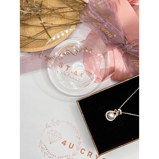 4u Crystal- GF013 (S925) ชุดสร้อยคอมุก โมอิส