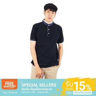 K-know เสื้อโปโลคอจีน Mandarin Collar Polo 02