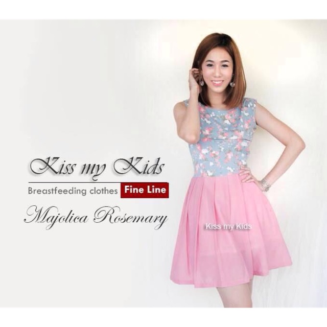 ชุดให้นม kiss my kids Majolica rosemary size M