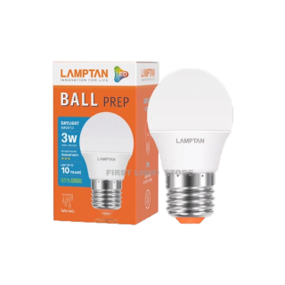 LAMPTAN หลอดไฟปิงปอง LED Ball รุ่น Prep 3w ขั้วE27 แสงขาว แสงเหลือง