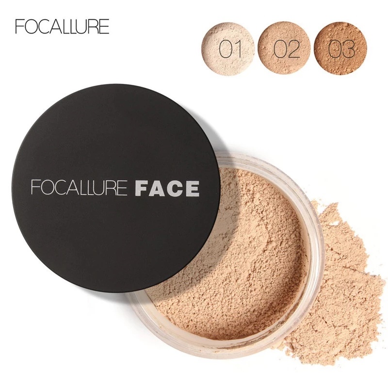 ( Focallure ) แป้งฝุ่นผสมรองพื้นกันน้ํามี 3 สี