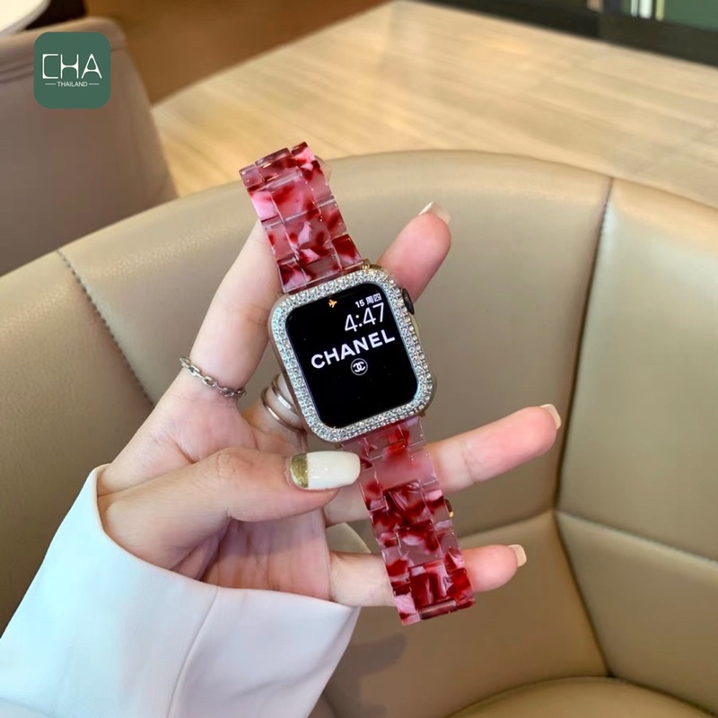 สายหินอ่อน ใช้ได้กับ ซีรีส์ watch 7 6 SE 5 4 3 2 1   สาย ขนาด 38/40/41/42/44/45มม สาย watch สายนาฬิกา smart watch