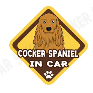 สติกเกอร์ติดรถ สติ๊กเกอร์ติดรถยนต์ สติกเกอร์หมา DGA76  Cocker Spaniel dog