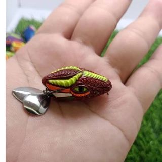 กบยาง 3.5 cm. ตัวเบ็ดเบอร์ 1 (กบยางมังกร)