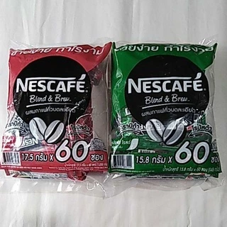 (แพค60ซอง)เนสกาแฟ3in1Nescafeกาแฟปรุงสำเร็จชนิดผง เบลนด์ แอนด์ บลู