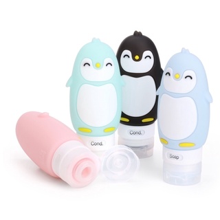 🐧ขวดแบ่งครีมน้องเพนกวิน 90 ML ขวดแบ่งของเหลว ขวดแบ่งของเหลวพกพา ขนาด 90 ML.