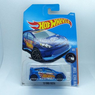 รถเหล็ก Hotwheels 12 FORD FIESTA สีน้ำเงิน (ib0503)