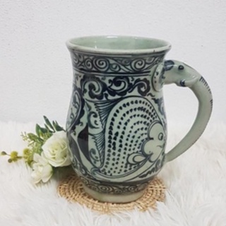 แก้วมัคลายปลาสังคโลก (Mug Cup Ceramic)