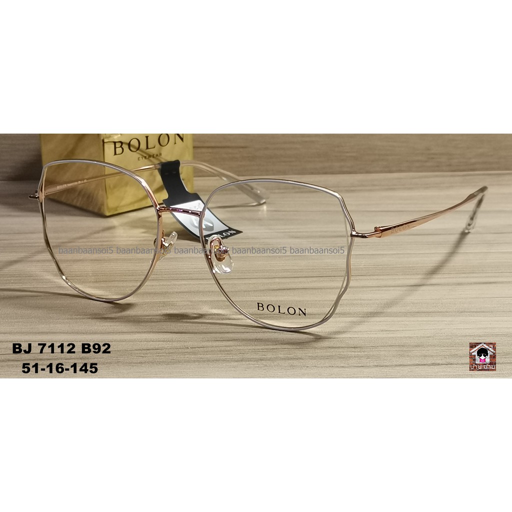 Bolon BJ 7112 B92 Eyewear โบลอน กรอบแว่น สายตาสั้น กรองแสง แท้ 💯% ส่งฟรี