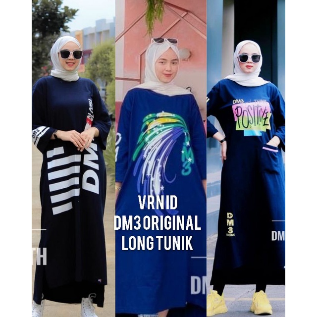 Vrn ID- LONG TUNIC KAOS DM3/TUNIK DM3 ORIGINAL/TUNIK/LONG TUNIC