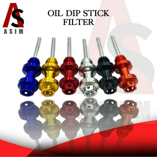 ASIM Motorcycle Universal Oil Dip Stick Filter Cover Heavy Duty Alloy